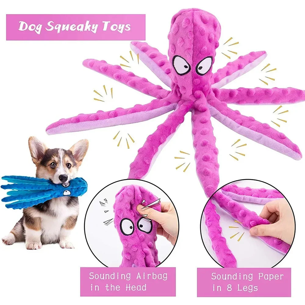 OctoPlay Pro Squeaky Dog Toy - PetPlayHub