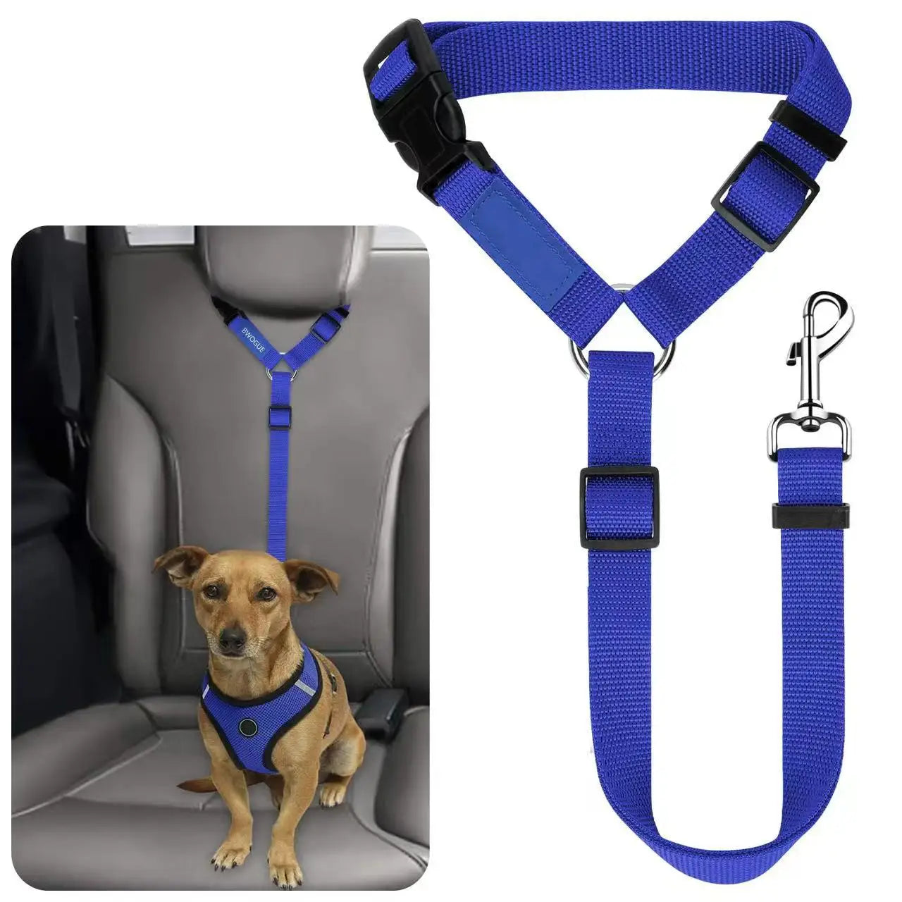 Adjustable Pet Car Seat Belt Leash - PetPlayHub
