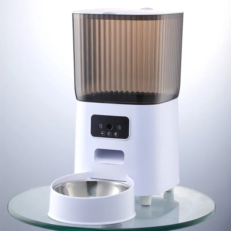 Smart Pet Feeder 5L with HD Camera – WiFi App Control - PetPlayHub