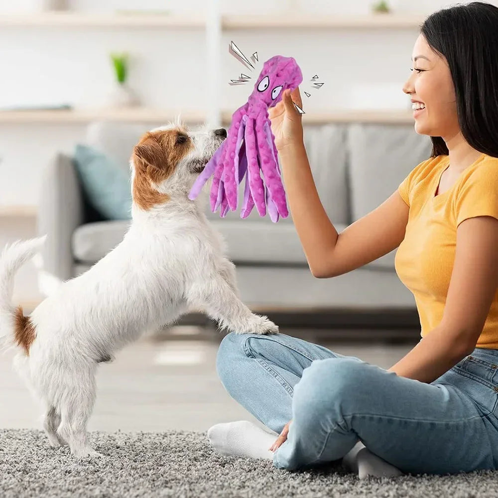 OctoPlay Pro Squeaky Dog Toy - PetPlayHub