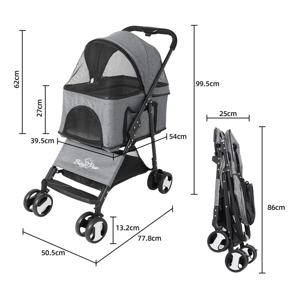 VoyageGuard Pro Pet Stroller - PetPlayHub