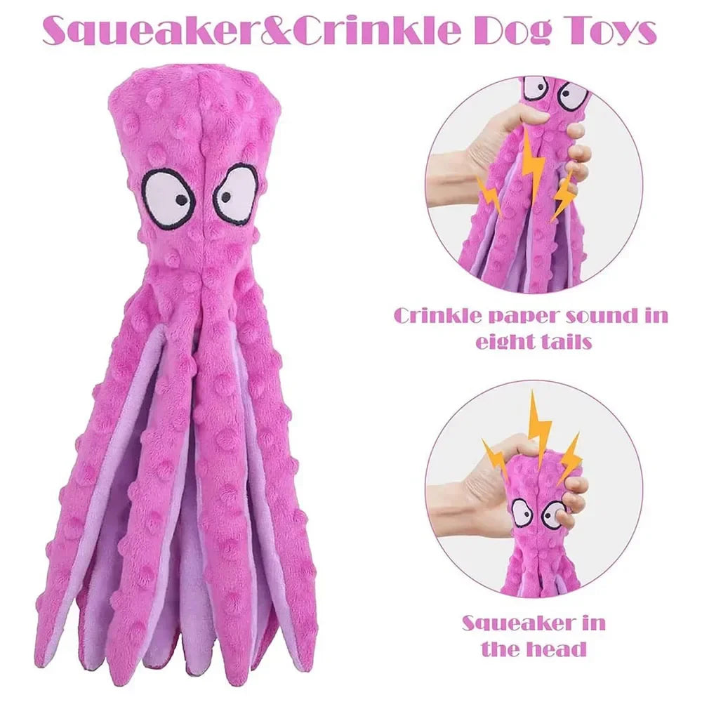 OctoPlay Pro Squeaky Dog Toy - PetPlayHub