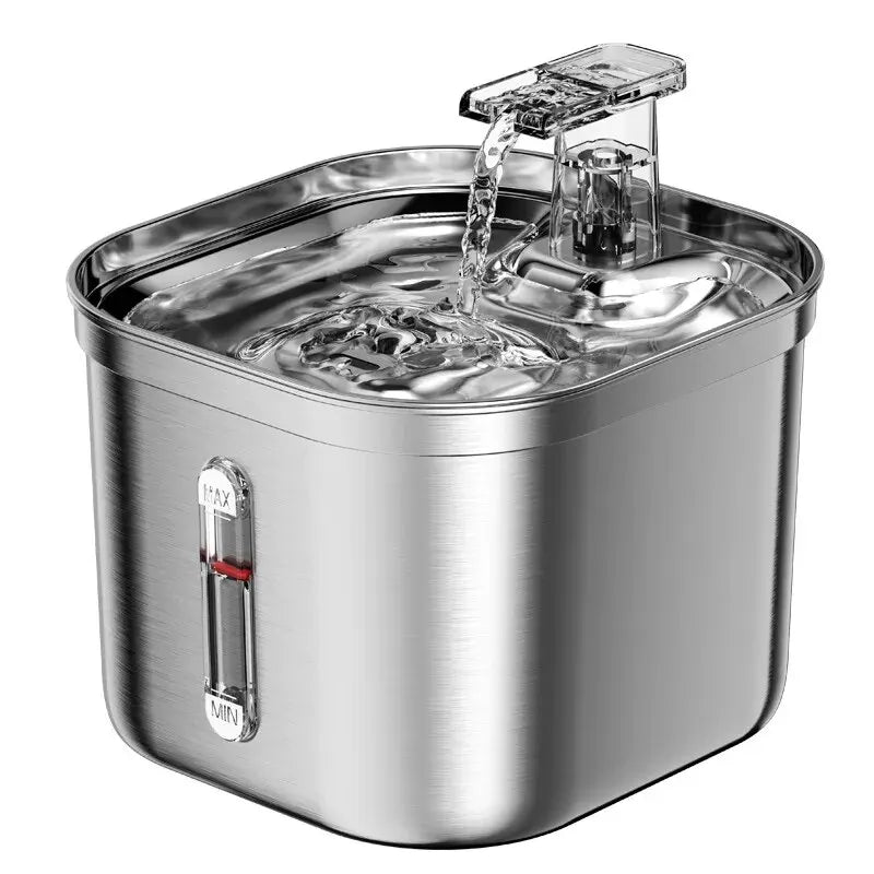 Luxury Steel Pet Fountain - PetPlayHub