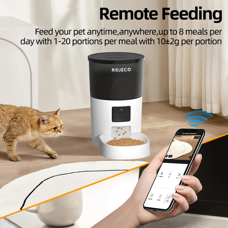 Automatic Pet Feeder with Camera – 3L Smart Food Dispenser - PetPlayHub