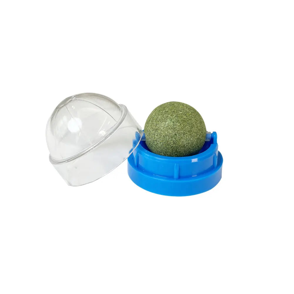Catnip Wall Stick-On Ball Toy - PetPlayHub