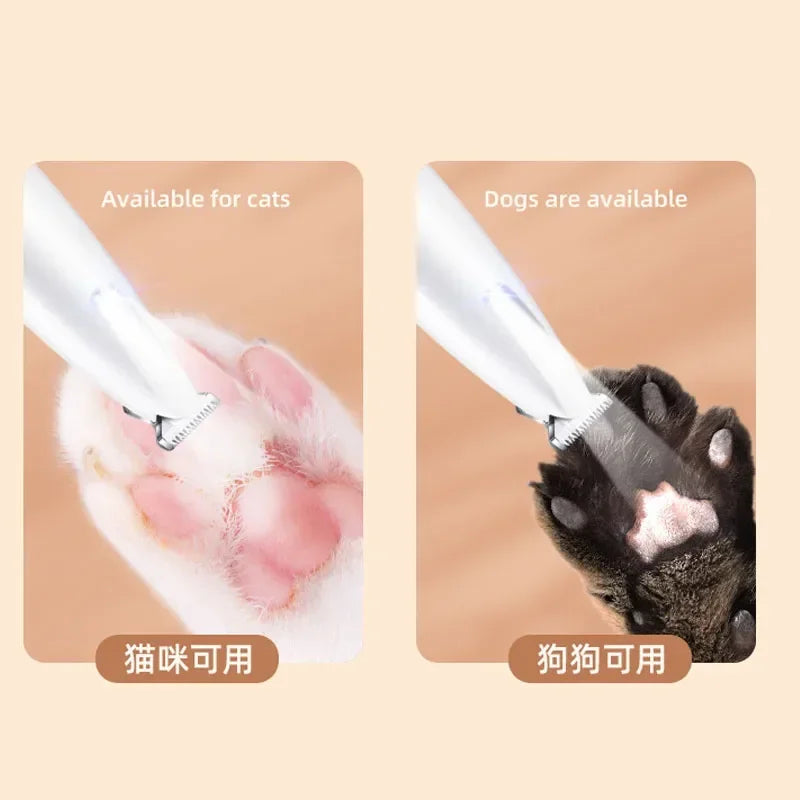 LED Pet Paw Hair Trimmer - PetPlayHub
