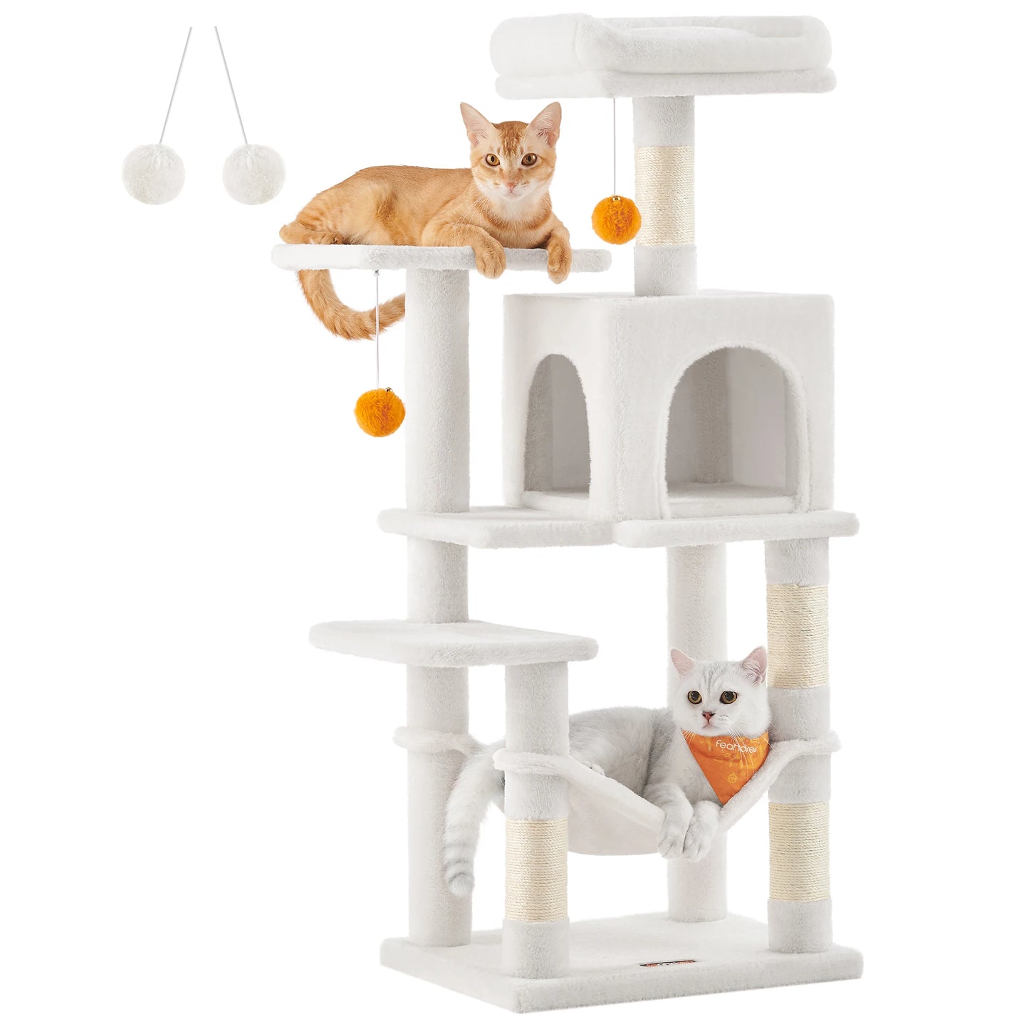 Luxury Cat Tower: 5-Tier Feline Paradise - PetPlayHub