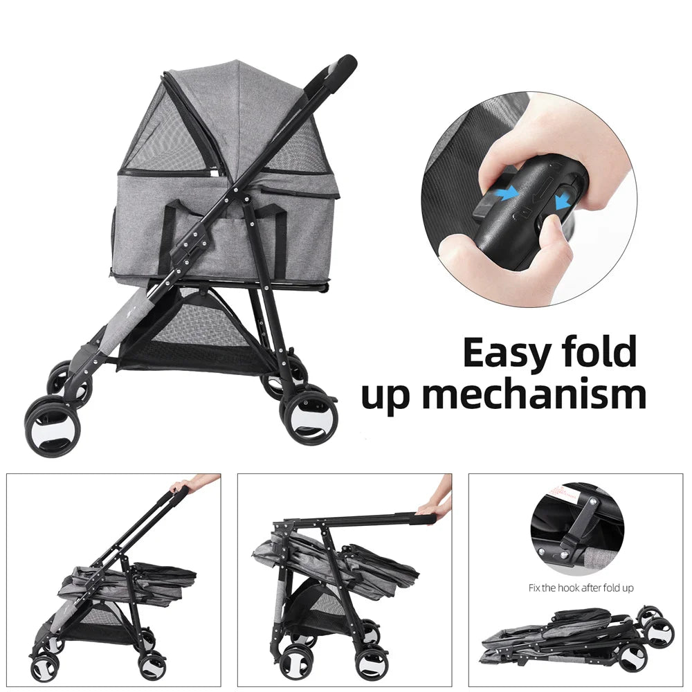 VoyageGuard Pro Pet Stroller - PetPlayHub