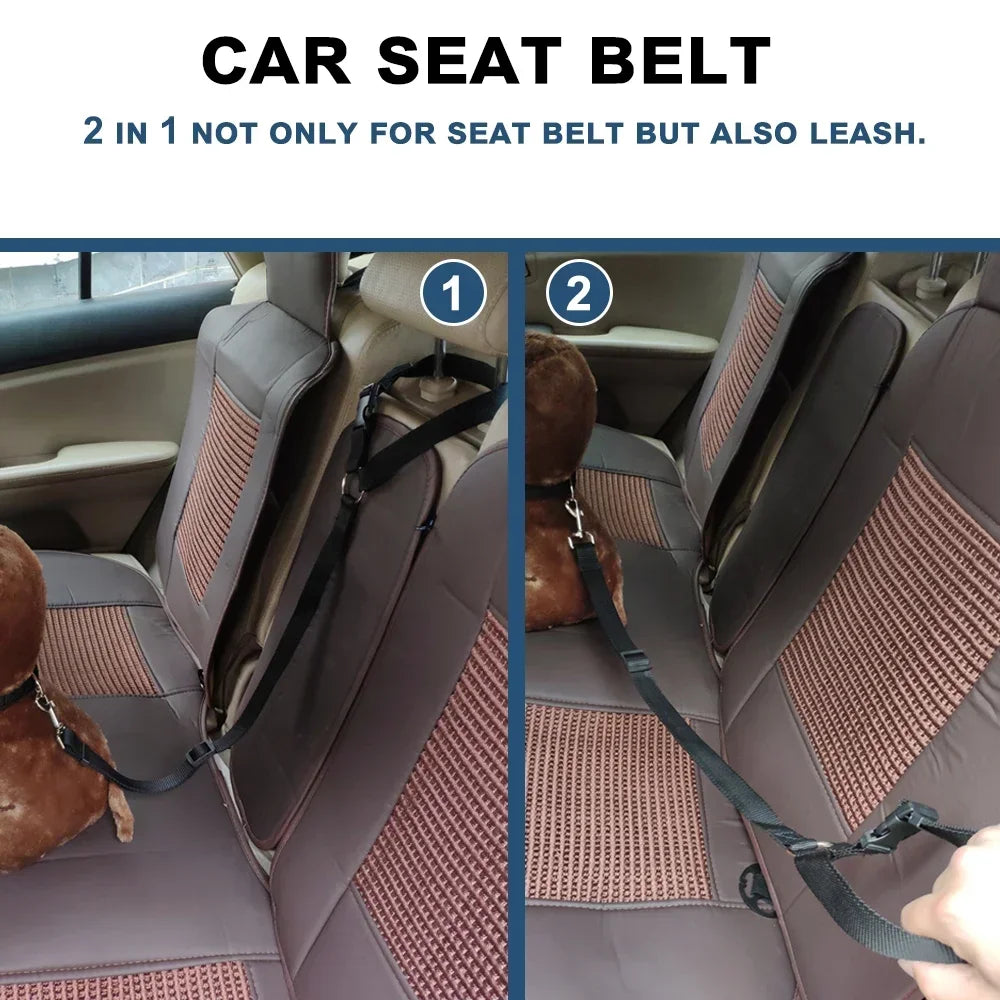 Adjustable Pet Car Seat Belt Leash - PetPlayHub