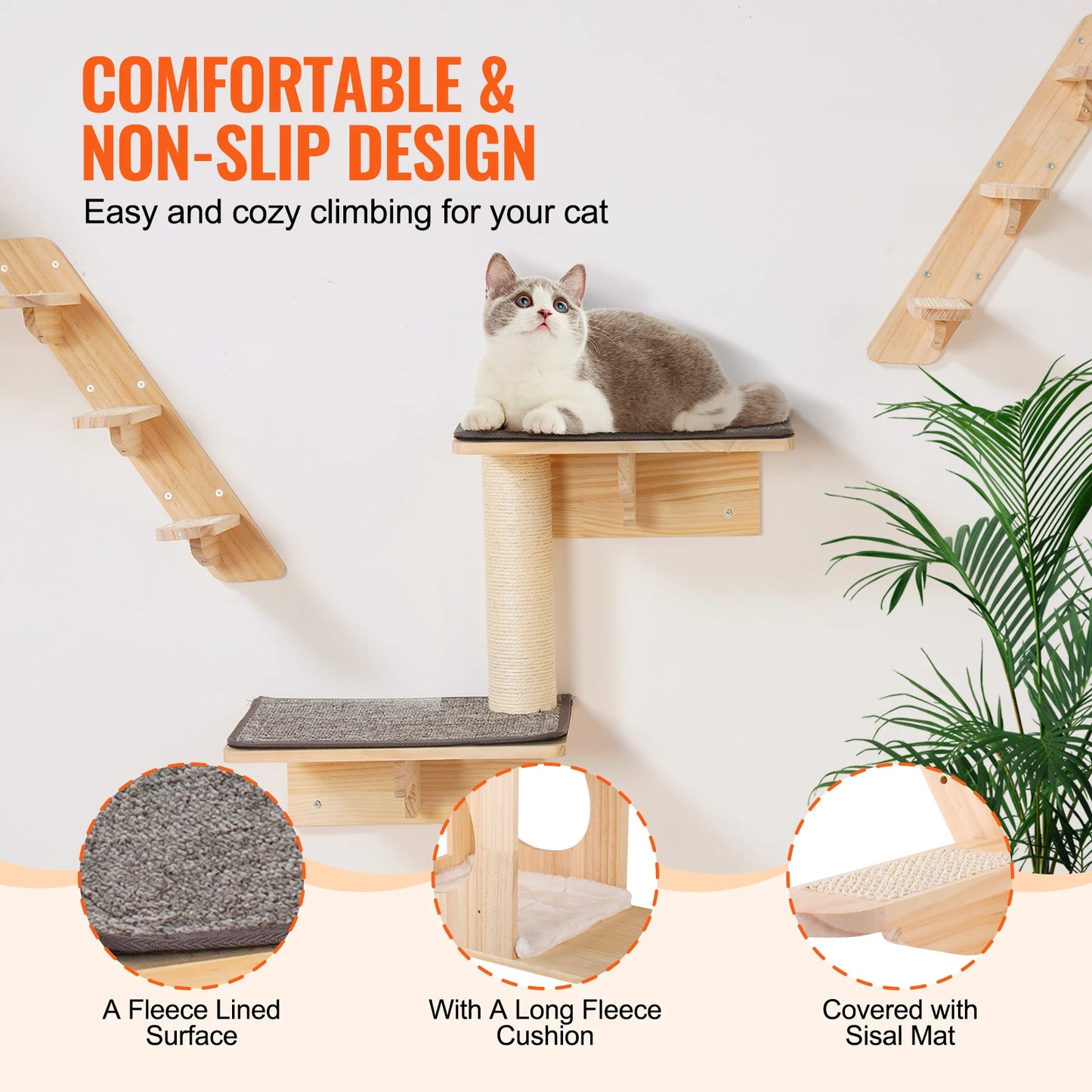 VEVOR Premium Cat Wall System: Vertical Paradise - PetPlayHub