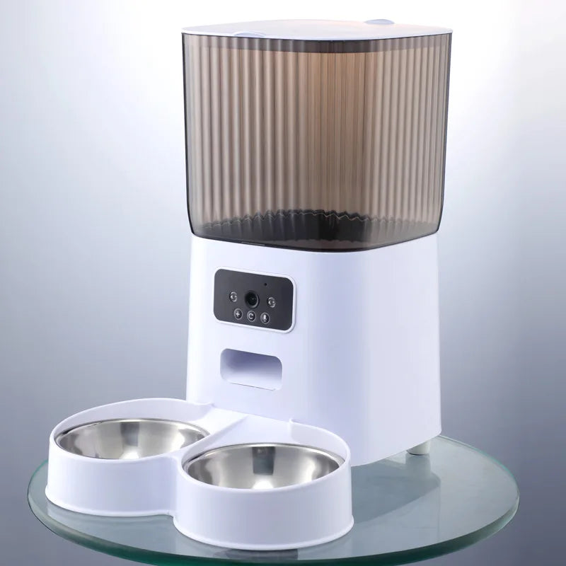 Smart Pet Feeder 5L with HD Camera – WiFi App Control - PetPlayHub