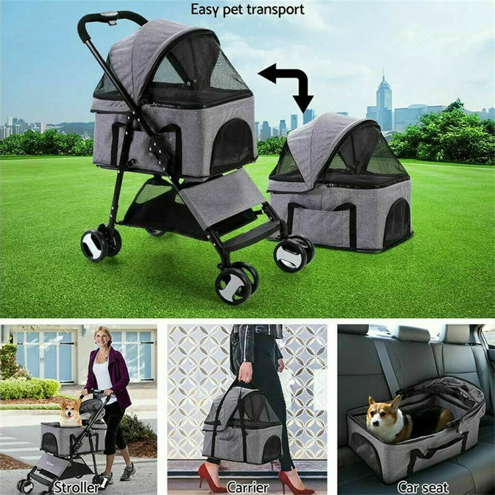 VoyageGuard Pro Pet Stroller - PetPlayHub