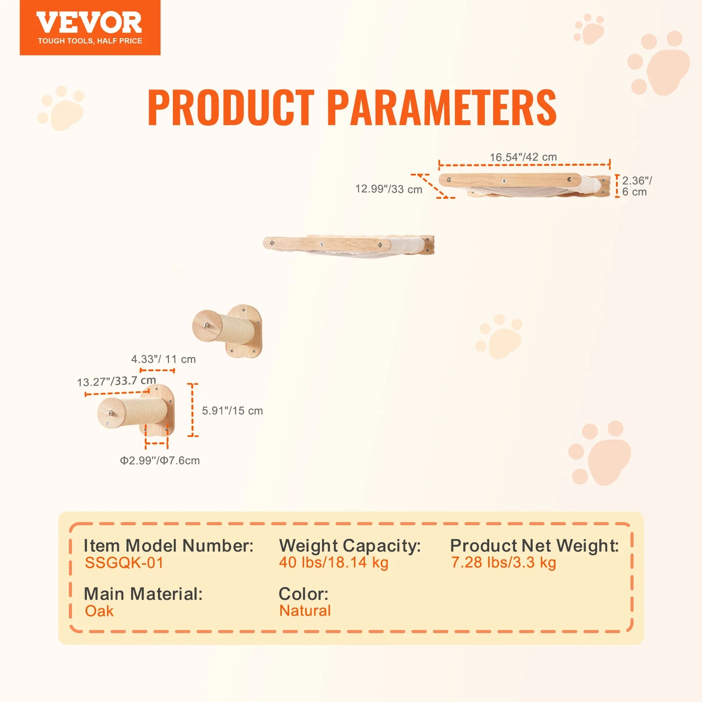 VEVOR Premium Cat Wall System: Vertical Paradise - PetPlayHub