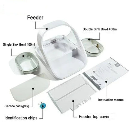 Microchip Automatic Pet Feeder - Stress-Free Feeding for Wet & Dry Food - PetPlayHub