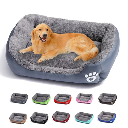 Large Washable Plush Pet Bed for Dogs - PetPlayHub