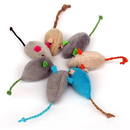Colorful Catnip Plush Mouse Toy - PetPlayHub