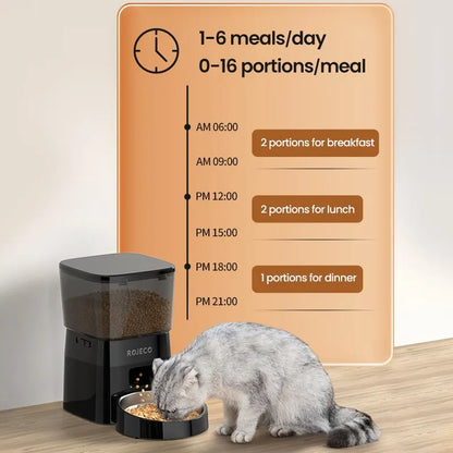 2L Automatic Pet Feeder – Timed Meals for Cats & Small Dogs - PetPlayHub