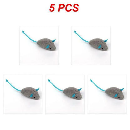 Colorful Catnip Plush Mouse Toy - PetPlayHub