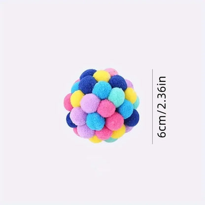 Cat Plush Ball Toy 3-Pack - PetPlayHub