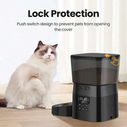 2L Automatic Pet Feeder – Timed Meals for Cats & Small Dogs - PetPlayHub