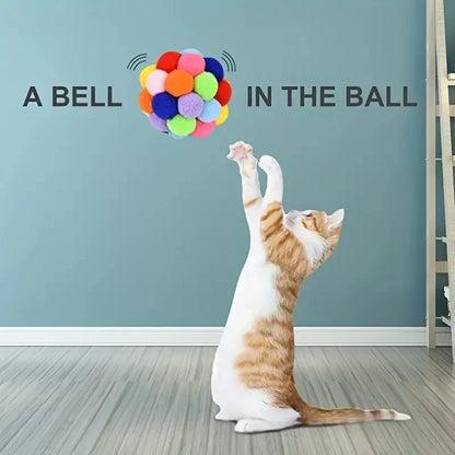 Cat Plush Ball Toy 3-Pack - PetPlayHub
