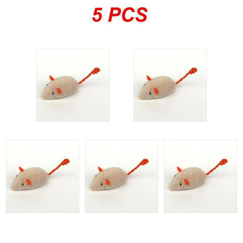 Colorful Catnip Plush Mouse Toy - PetPlayHub