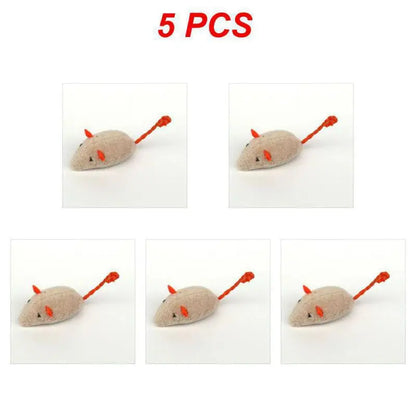 Colorful Catnip Plush Mouse Toy - PetPlayHub