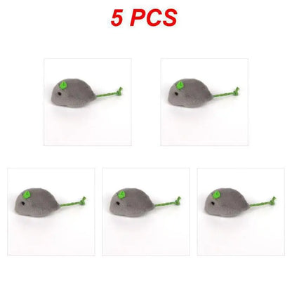 Colorful Catnip Plush Mouse Toy - PetPlayHub