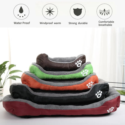 Large Washable Plush Pet Bed for Dogs - PetPlayHub