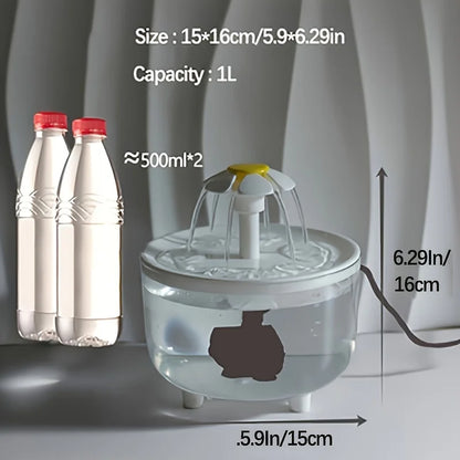 Fresh & Flowing 1L Pet Fountain - PetPlayHub